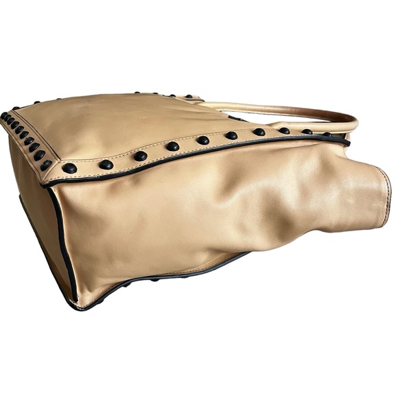 Loeffler Randall Women's Edgy Beige Studded Large Work Tote Purse - Picture 8 of 16